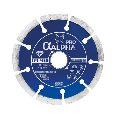Disco Diamantado Segmentado 4 1/2 ALPHA PRO