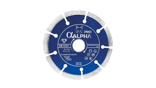 Disco Diamantado Segmentado 4 1/2 ALPHA PRO 1