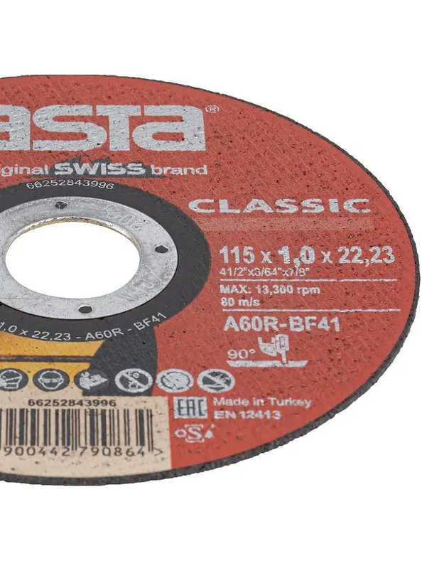 Pack discos corte 4.5x1.0mm 100 unds 3