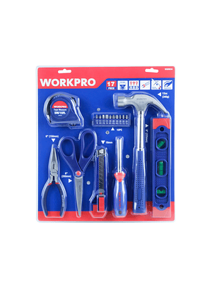 Set Herramientas Combinadas 17 pzs WorkPro MI-WKP-055287