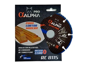 Pack Disco Corte Alpha Rc 8115 115mm - Madera Plastico Yeso
