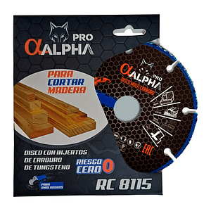 Disco Corte Alpha Rc 8115 115mm - Madera Plastico Yeso