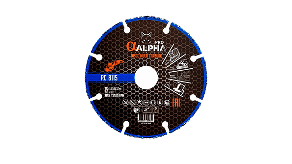 Disco Corte Alpha Rc 8115 115mm - Madera Plastico Yeso 2