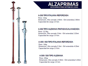 Arriendo Andamios Alzaprimas Escaleras