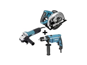 Pack Wesco Sierra Circular + Esmeril Angular + Taladro Percutor