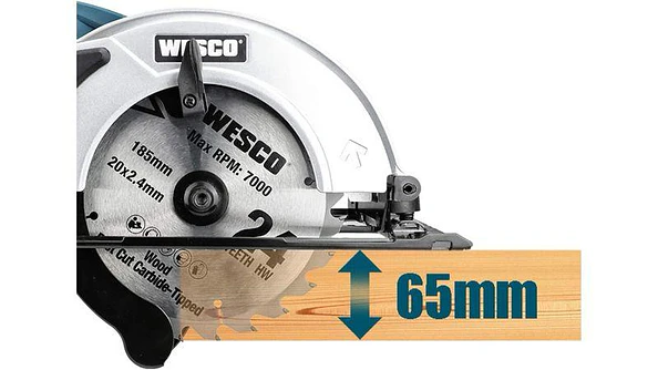 Pack Wesco Sierra Circular + Esmeril Angular + Taladro Percutor 7