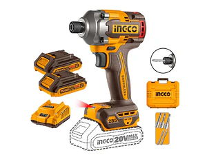 Atornillador de impacto 1/4 inalámbrico 20V INGCO 