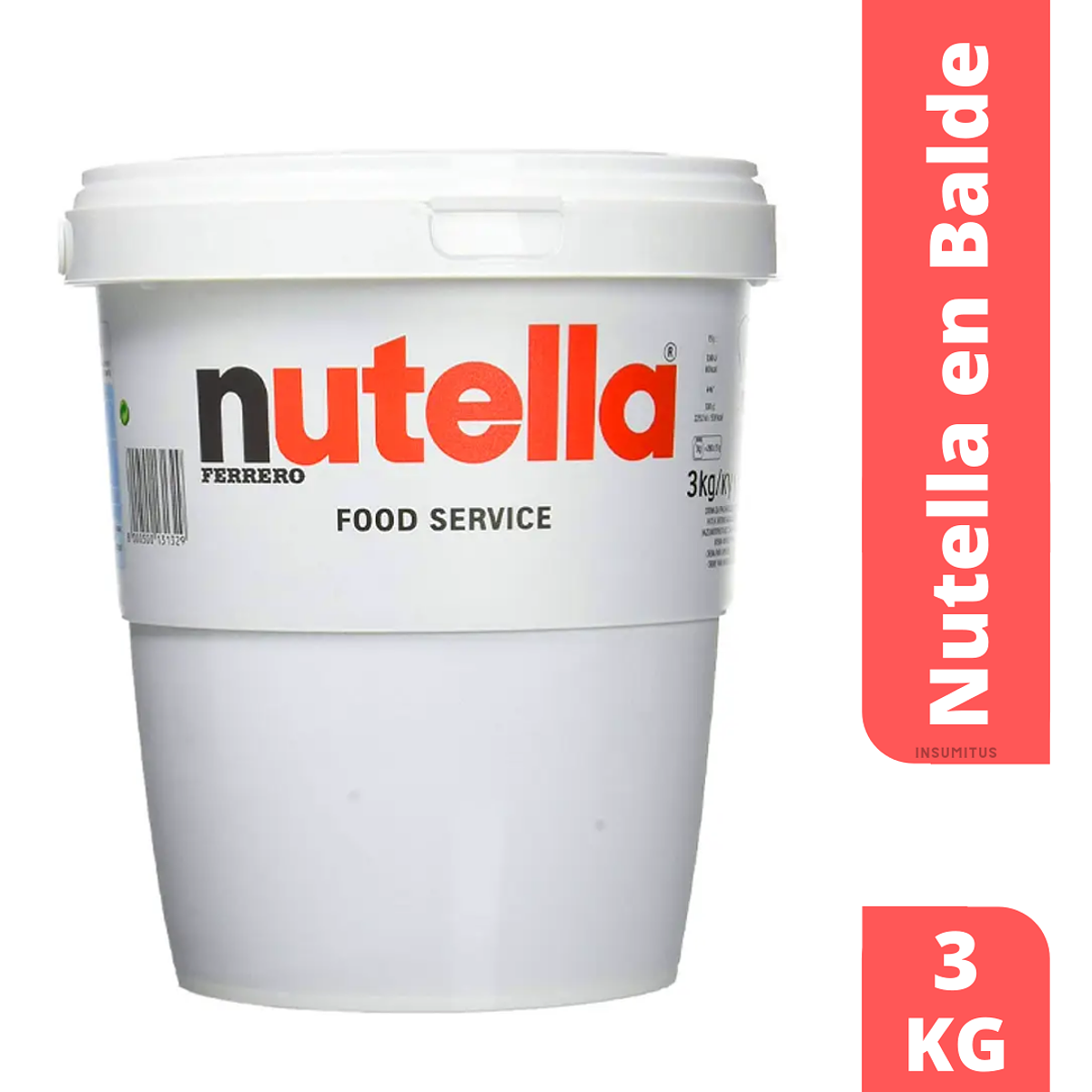 Nutella Balde de 3kg / Nutella en tarro