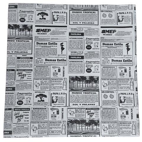 Papel Antigrasa Diario 33x33cm (100hjs)