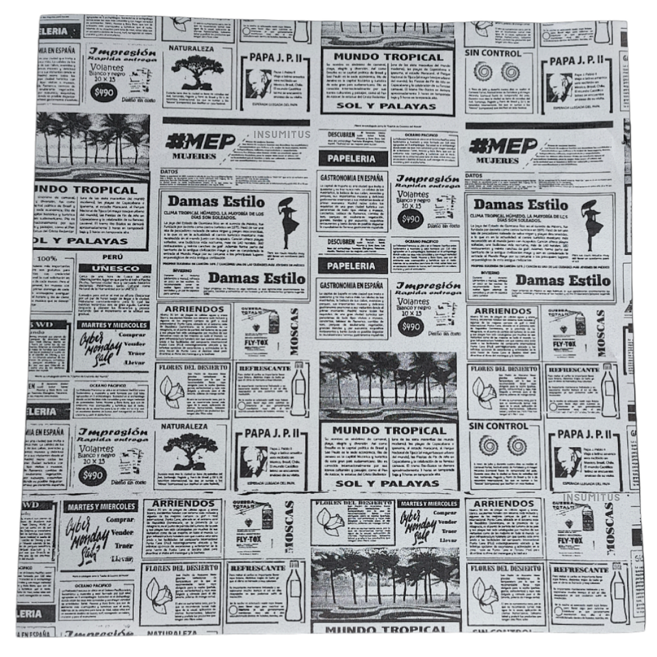 Papel Antigrasa Diario 33x33cm (100hjs) 1