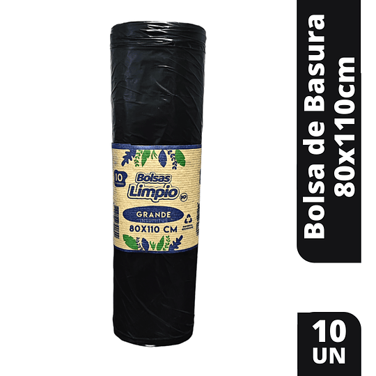 Bolsa de Basura 80x110cm paquete de 10 unidades / Insumitus