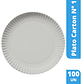 Plato de Carton N° 1  (100 unidades)  - Miniatura 1