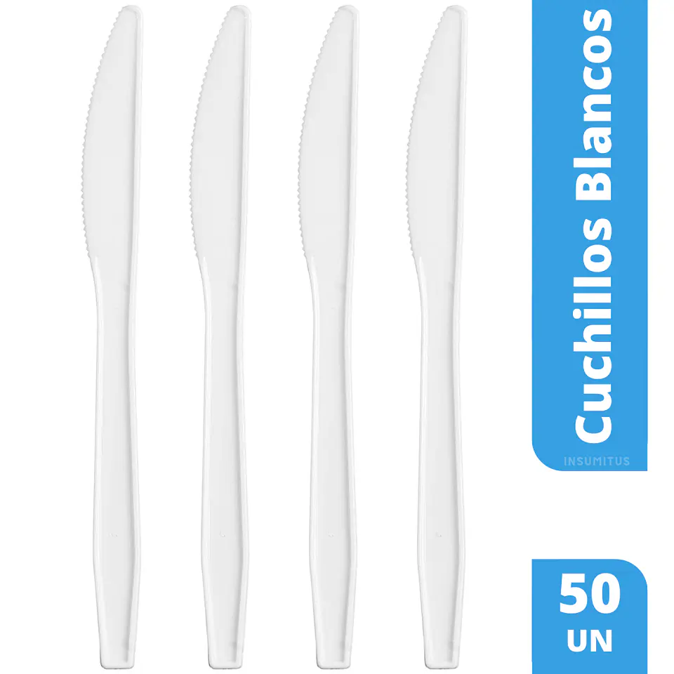 Cuchillos Plasticos Desechables (50 unidades) 1