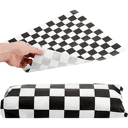 Papel Antigrasa Cuadros Negros 30x30cm (100 hojas) 