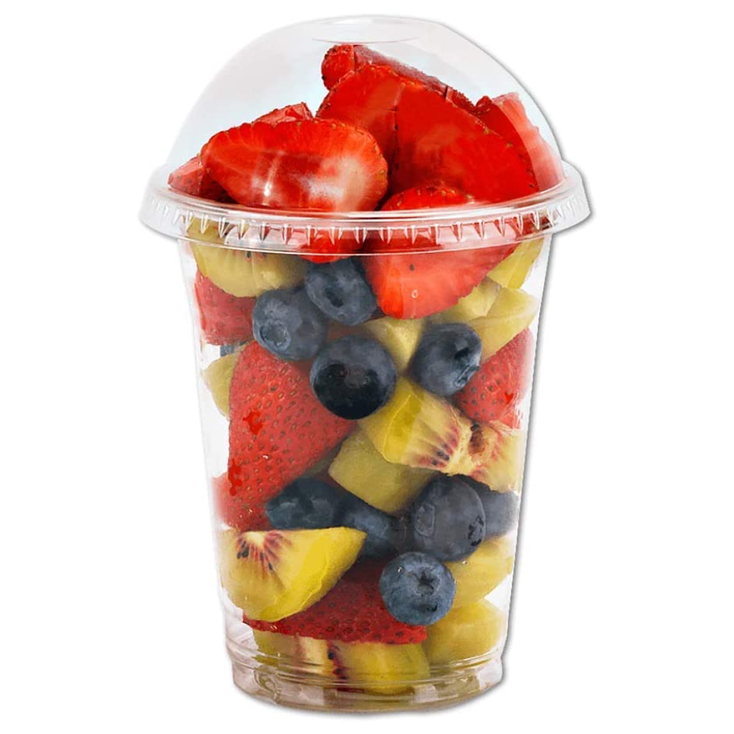 Vaso Pet con Tapa Domo con Hoyo 500ml - 16oz (50 unidades) 3