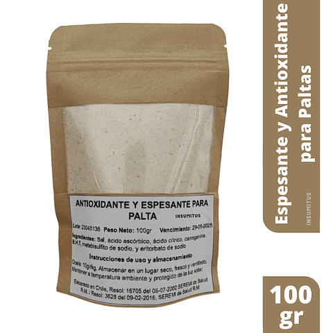 Antioxidante y Espesante para Paltas (100gr)