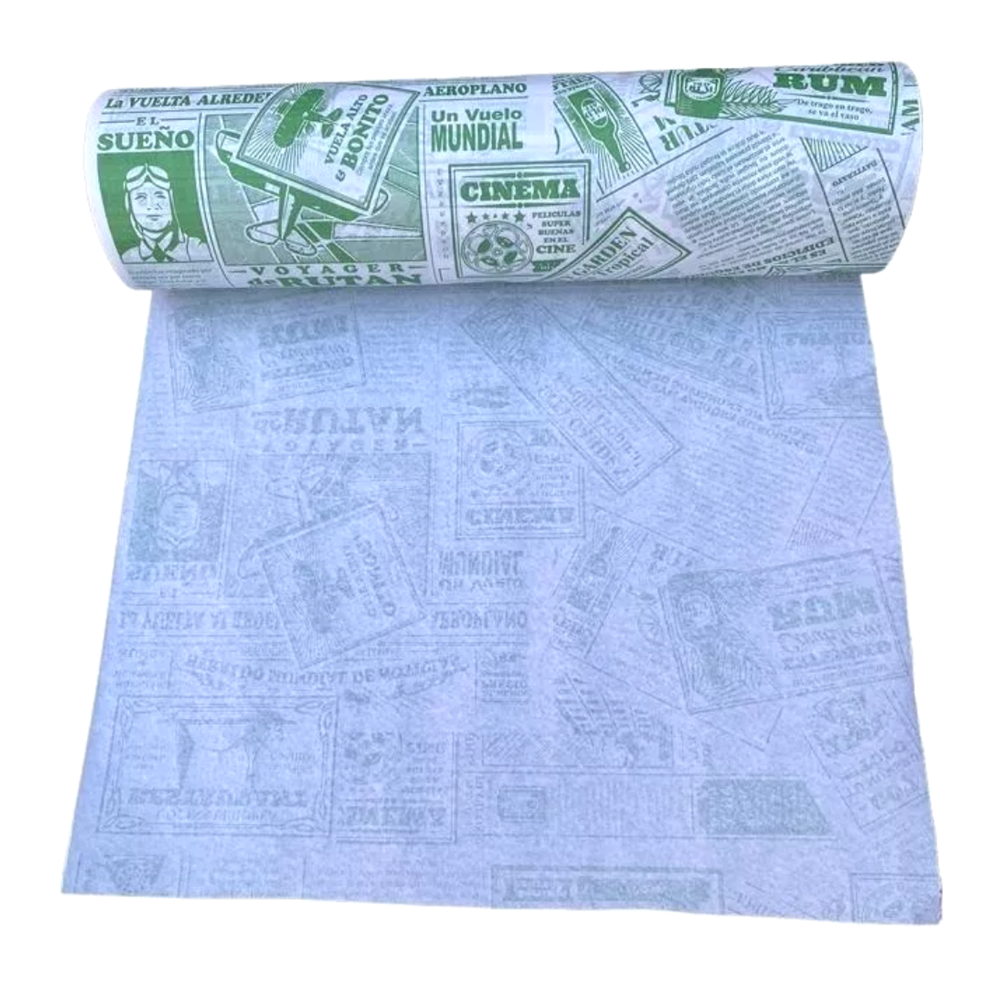 Rollo de Papel Antigrasa 37,5 x 100m Diario Verde 2