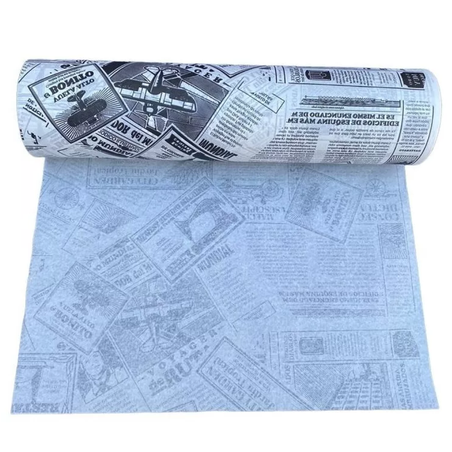 Rollo de Papel Antigrasa 37,5 x 100m Diario Negro 2