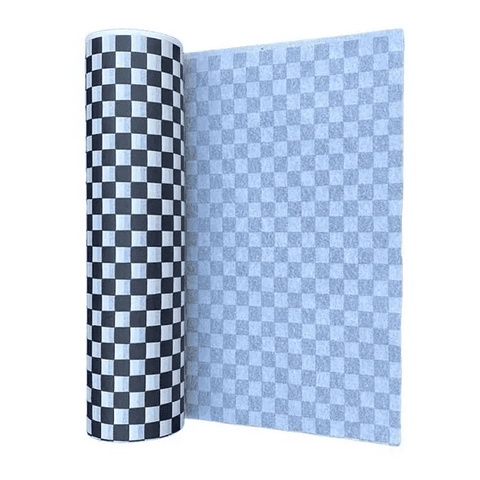 Rollo de Papel Antigrasa 37,5 x 100m Cuadros Negros