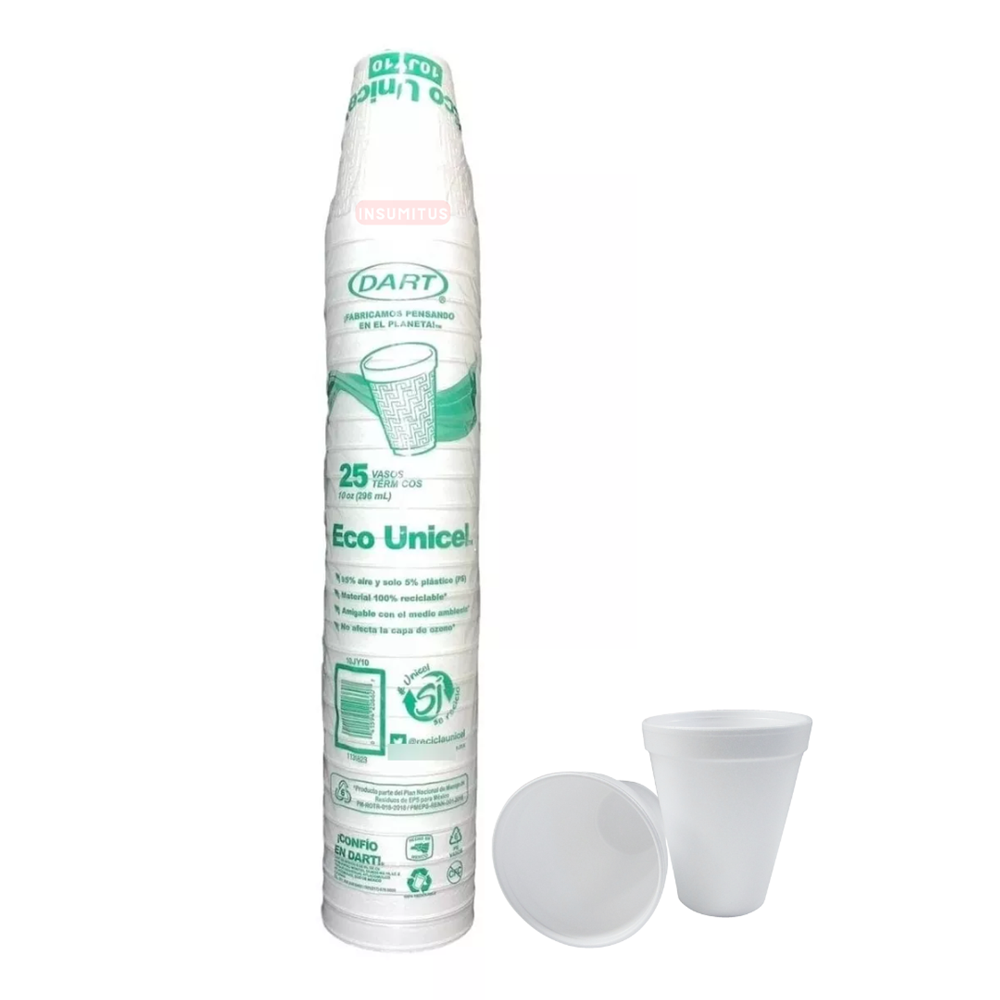 Vaso Termico Plumavit 10oz 300ml (25 unidades) Dart 1