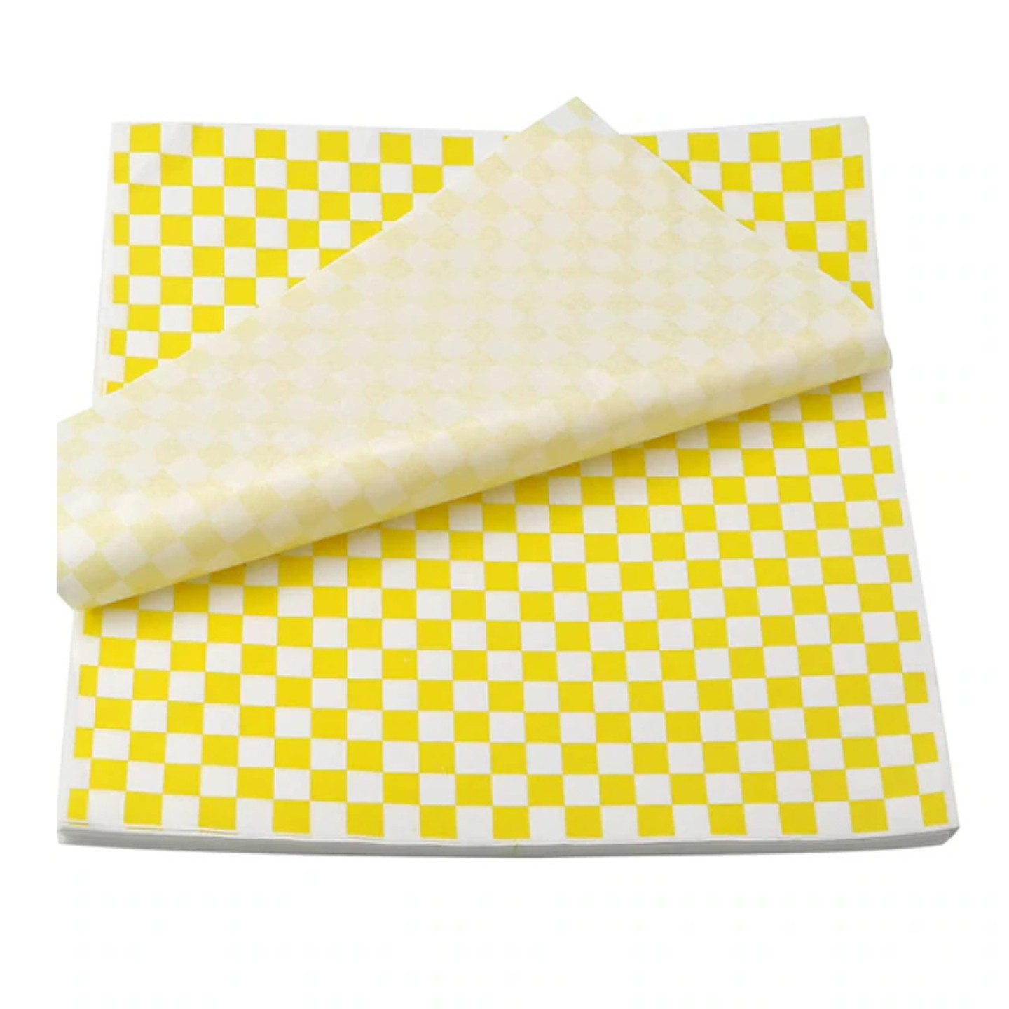 Papel Antigrasa Cuadros Amarillos 33x33cm (100 hojas) 3