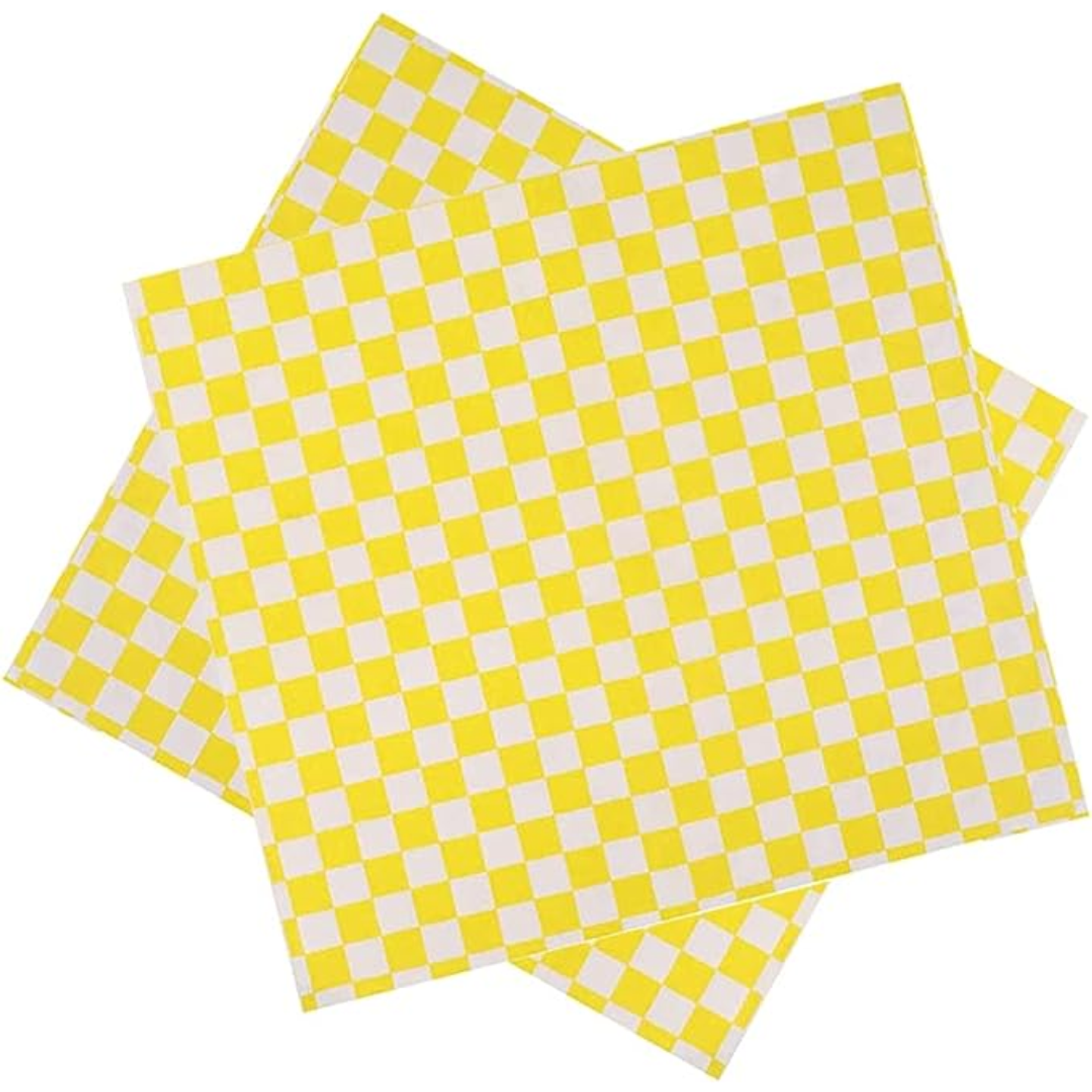 Papel Antigrasa Cuadros Amarillos 33x33cm (100 hojas) 1