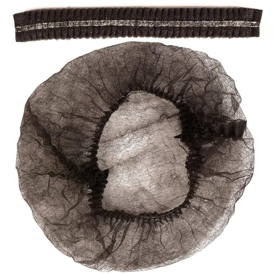 Redecillas Cofias O Gorros Cilp Negro (100 Unidades) 2