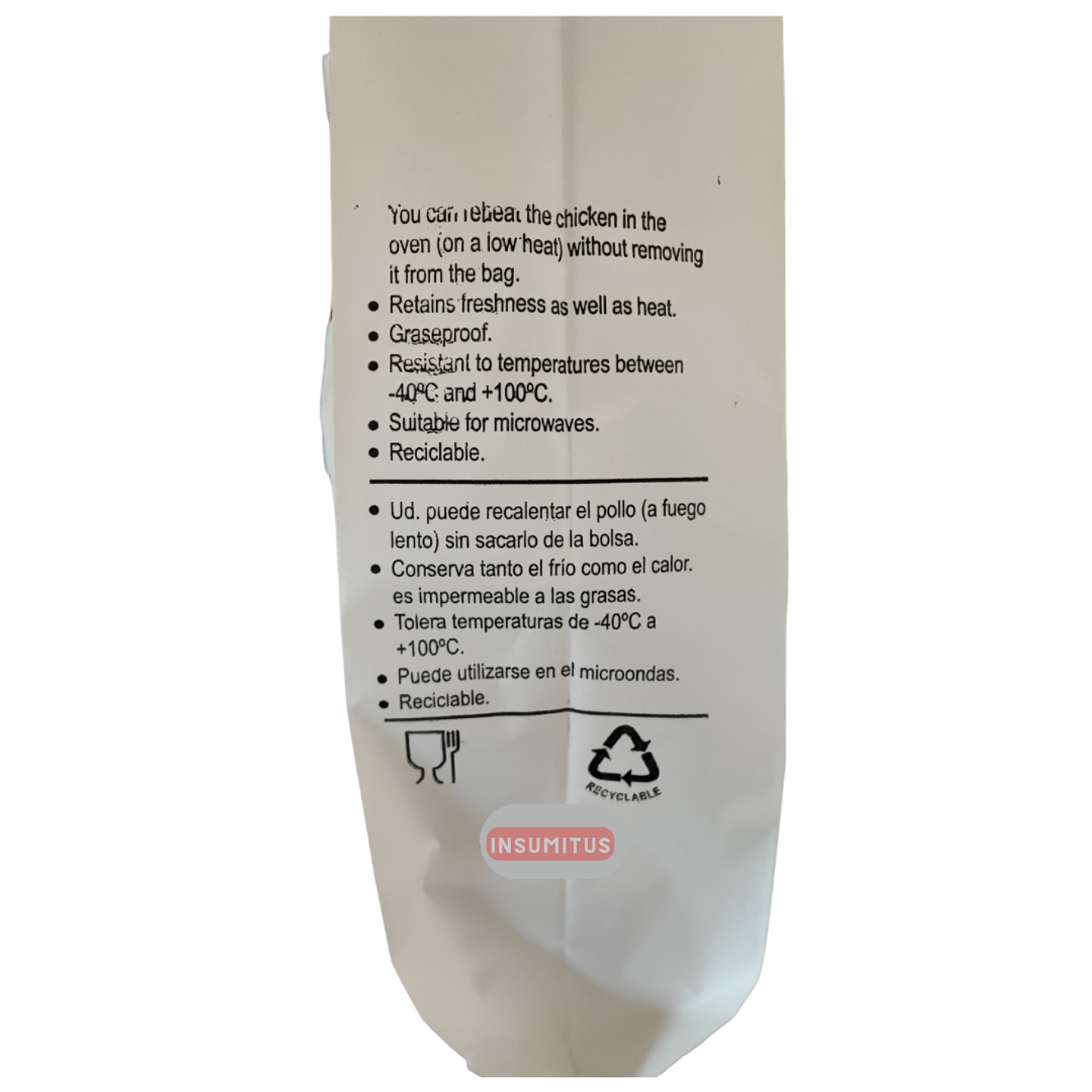 Bolsa para Pollo Asado de Papel 20x36cm (50 unidades)  3