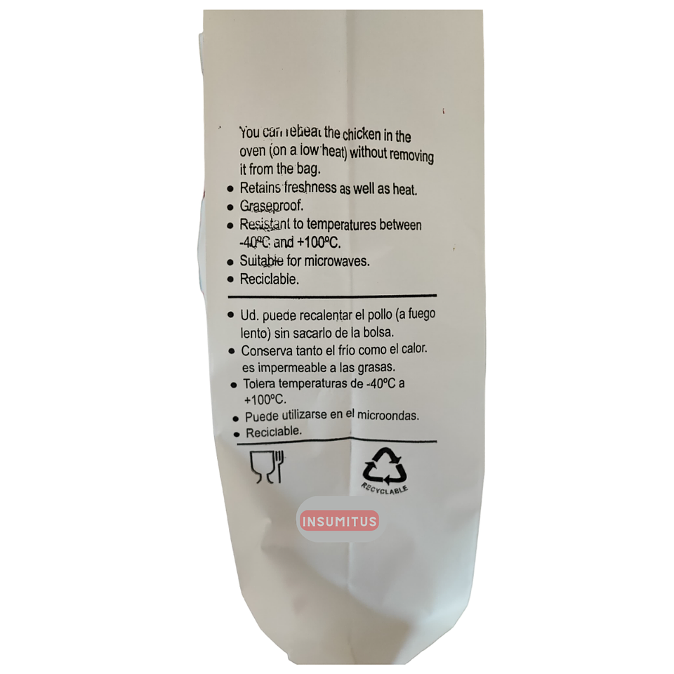 Bolsa para Pollo Asado de Papel 20x36cm (50 unidades)  3