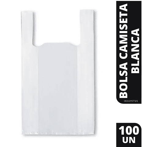 Bolsa Camiseta Blanca 28x35cm (100un) 