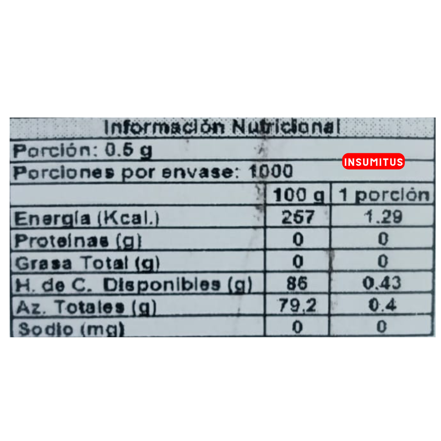 Sucralosa en Sachet (0.5gr x 1000 Sobres) 3