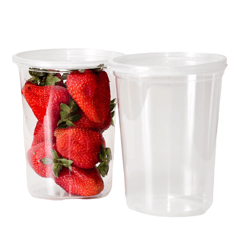 Pote / Contenedor 32oz - 1 litro con Tapa (50 unidades)