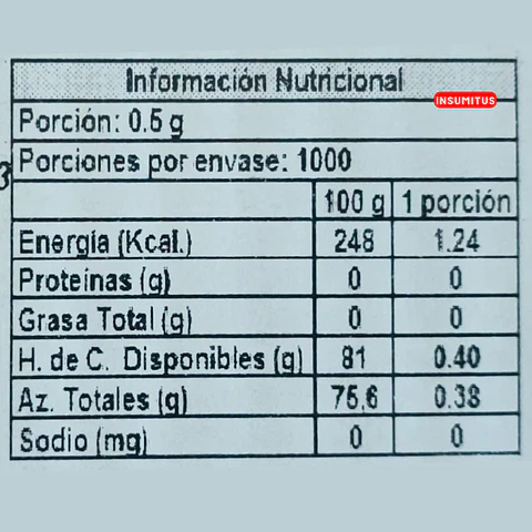 Stevia en Sachet (0.5gr x 100 Sobres)