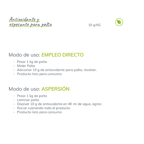 Antioxidante y Espesante para Paltas (100gr)