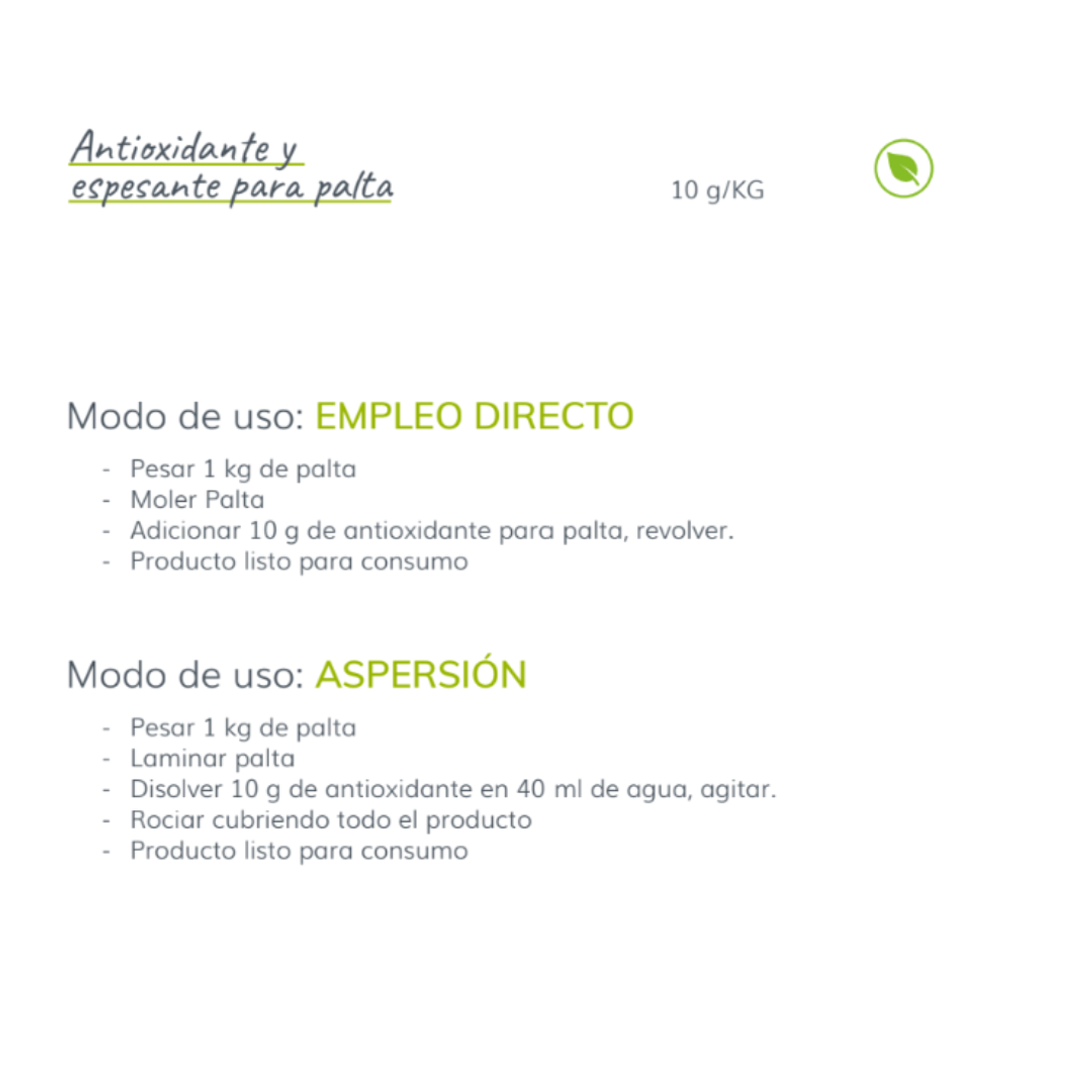 Antioxidante y Espesante para Paltas (100gr) 2