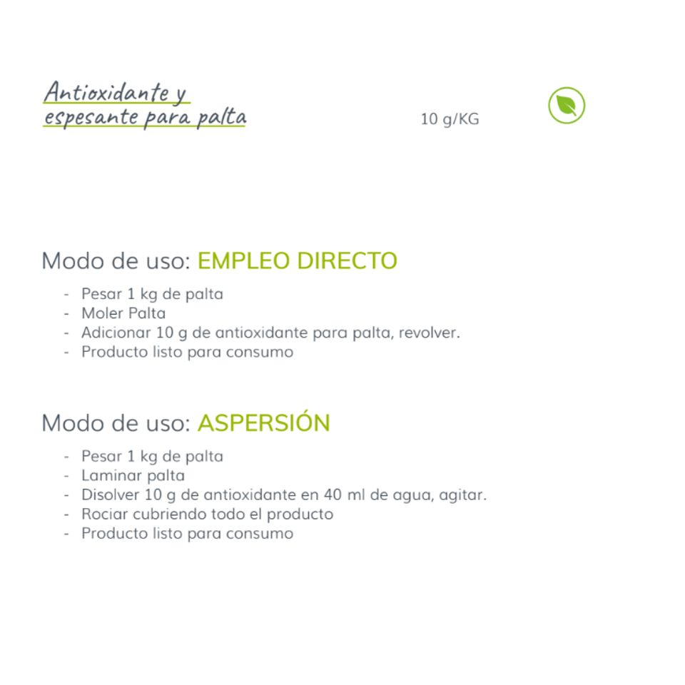 Antioxidante y Espesante para Paltas (100gr) 2