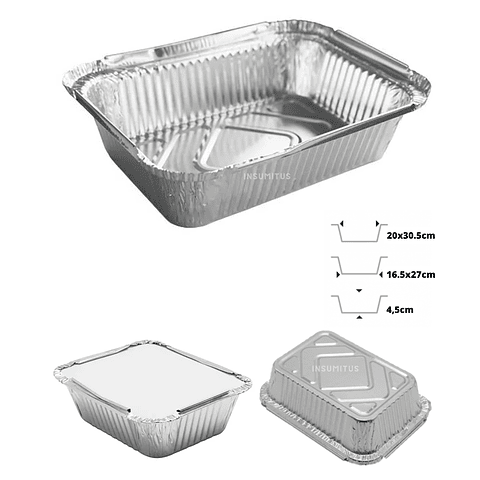 Envase de Aluminio C40 Tapa Carton (20 unidades)