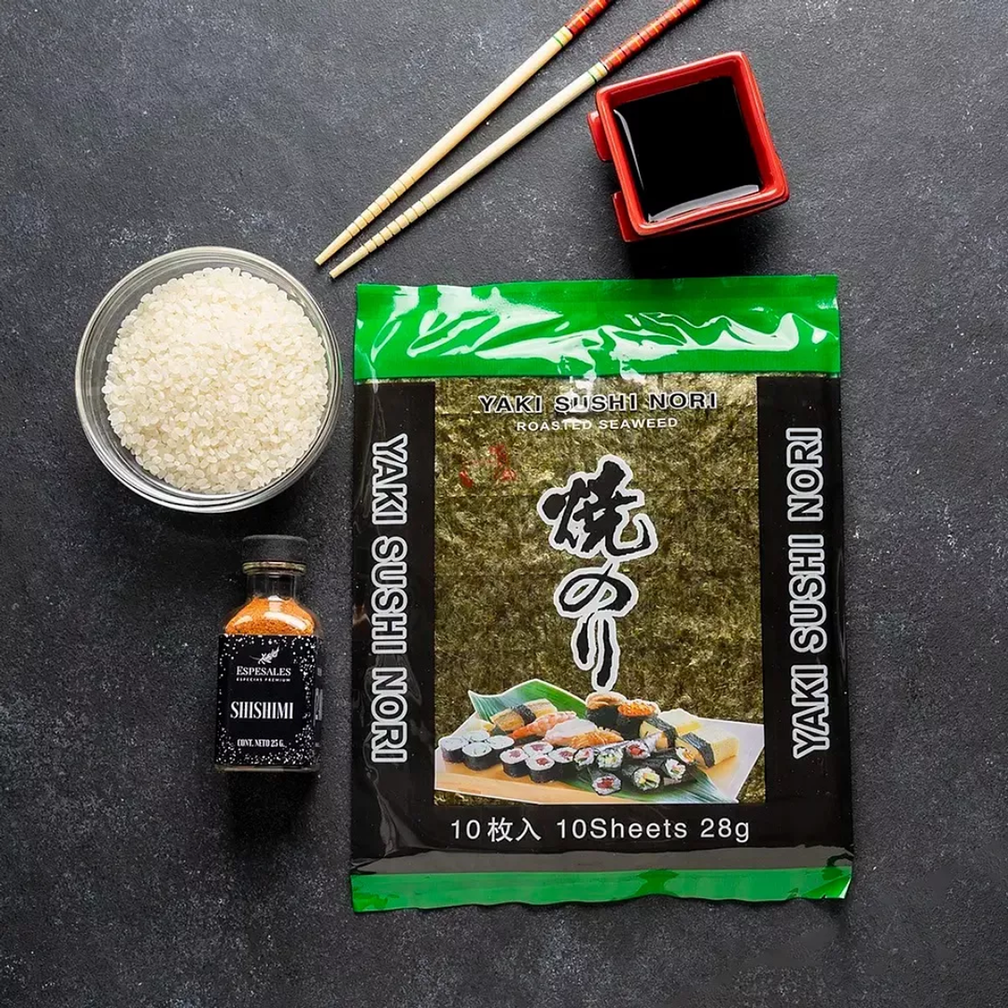 Alga Nori Green (10 hojas) 3