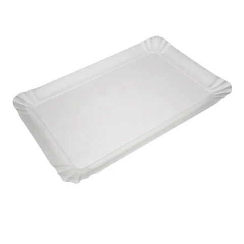 Bandeja Rectangular Cartón N° 5 (20x13cm) (100 Unidades)