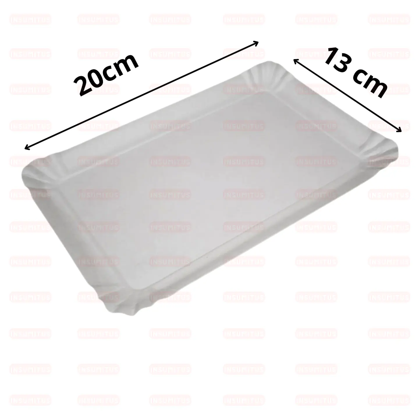 Bandeja Rectangular Cartón N° 5 (20x13cm) (100 Unidades) 2