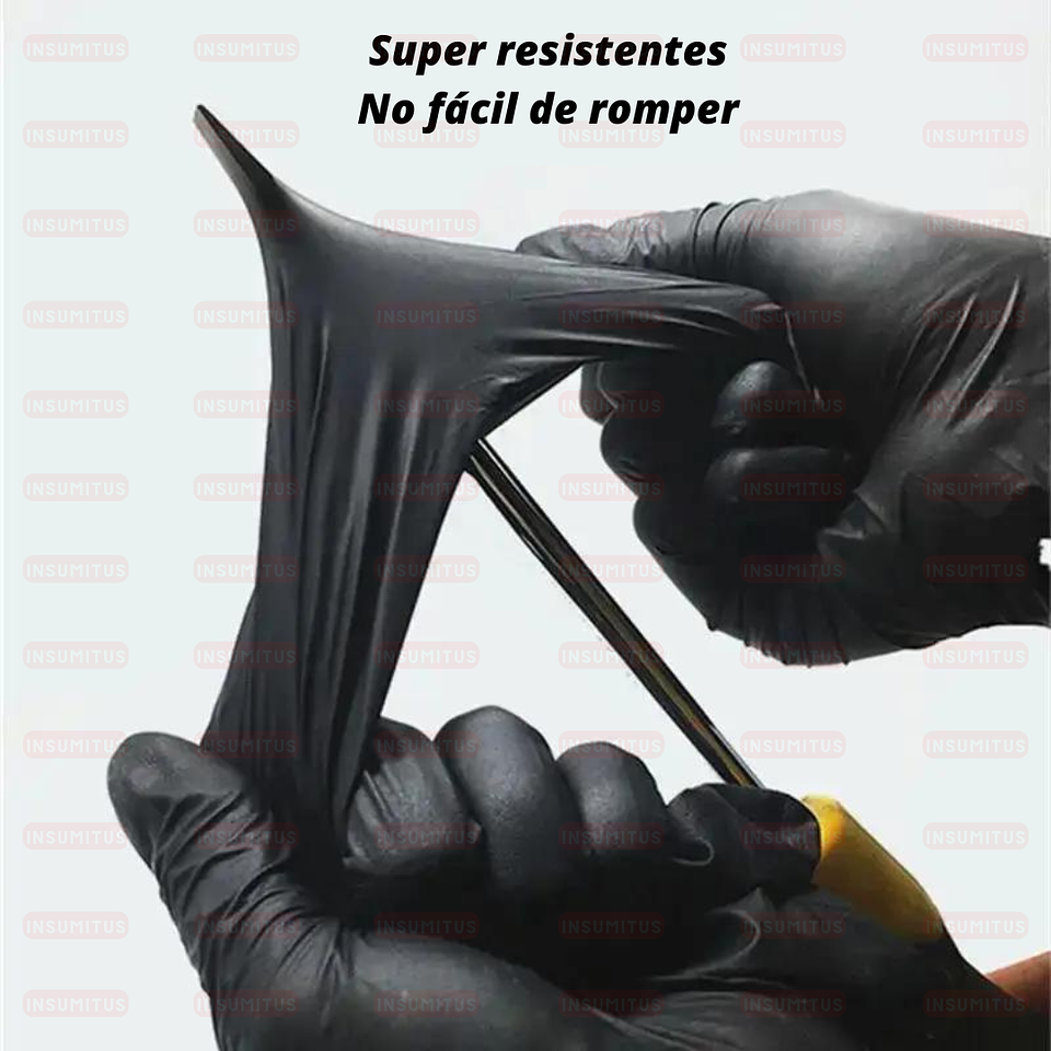 Guante de Nitrilo Negro Talla M (100 unidades) 3