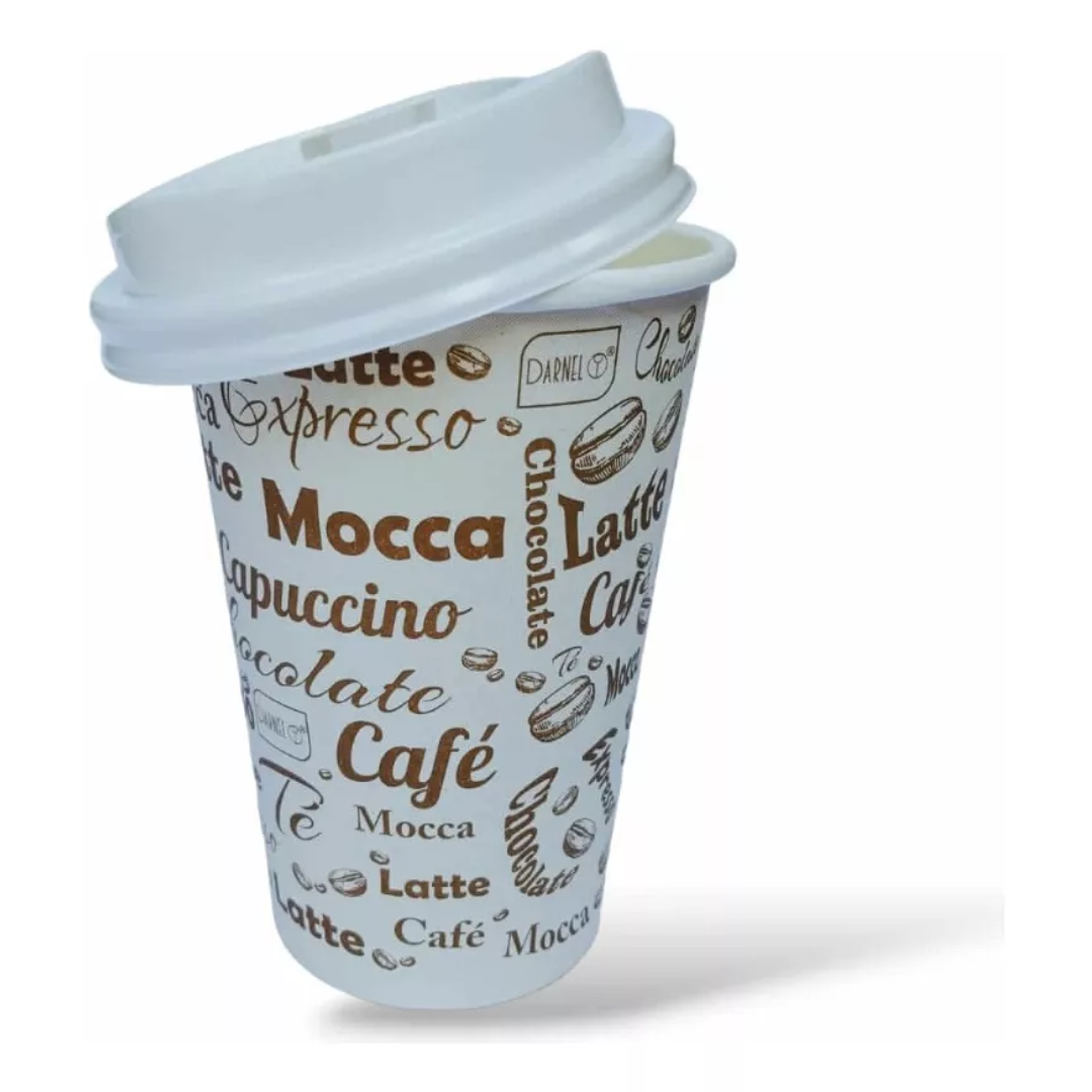 Vaso Polipapel 8oz Con Tapa (240ml) (50 unidades) 1