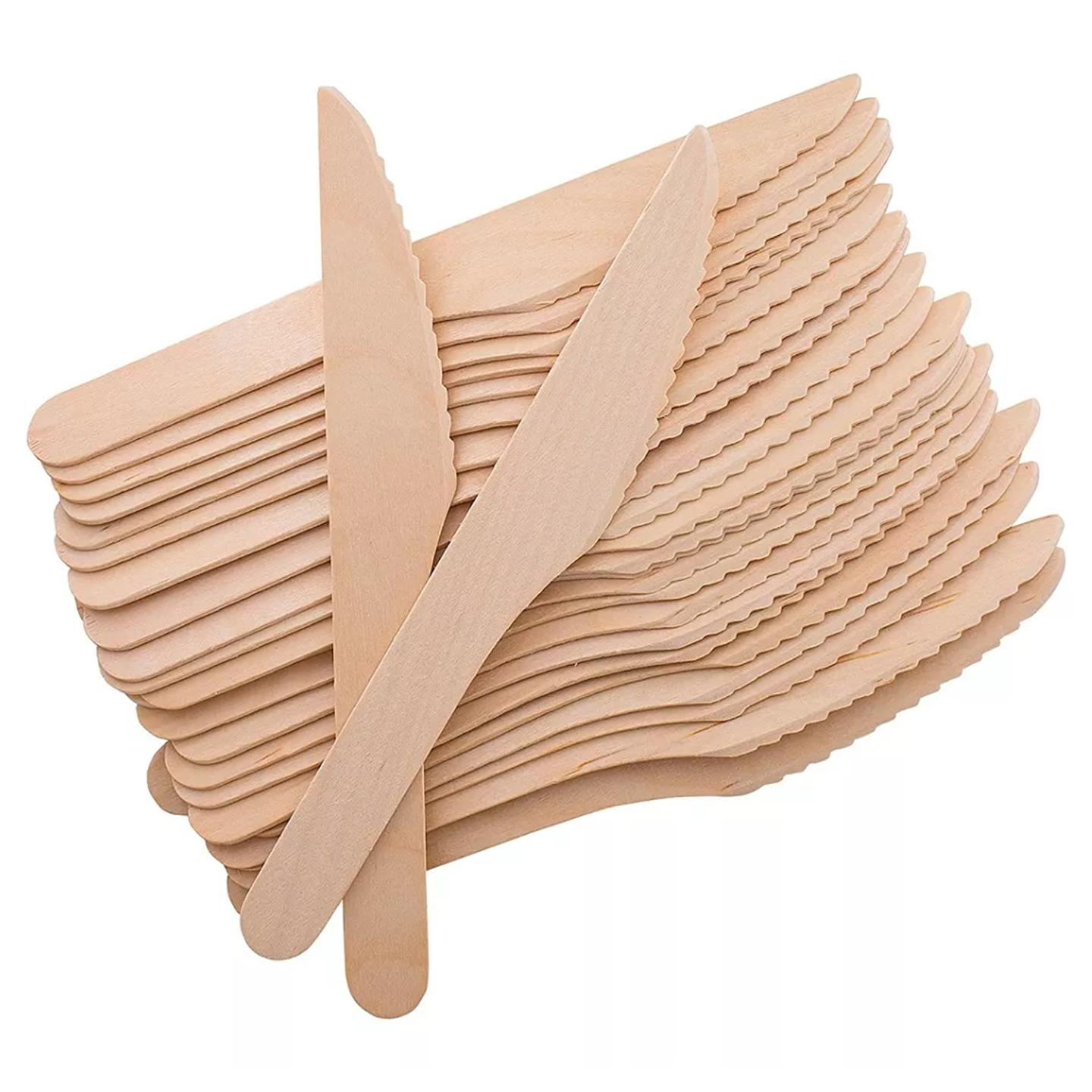 Cuchillos de Madera Biodegradables (100 unidades)  Insumitus® 1