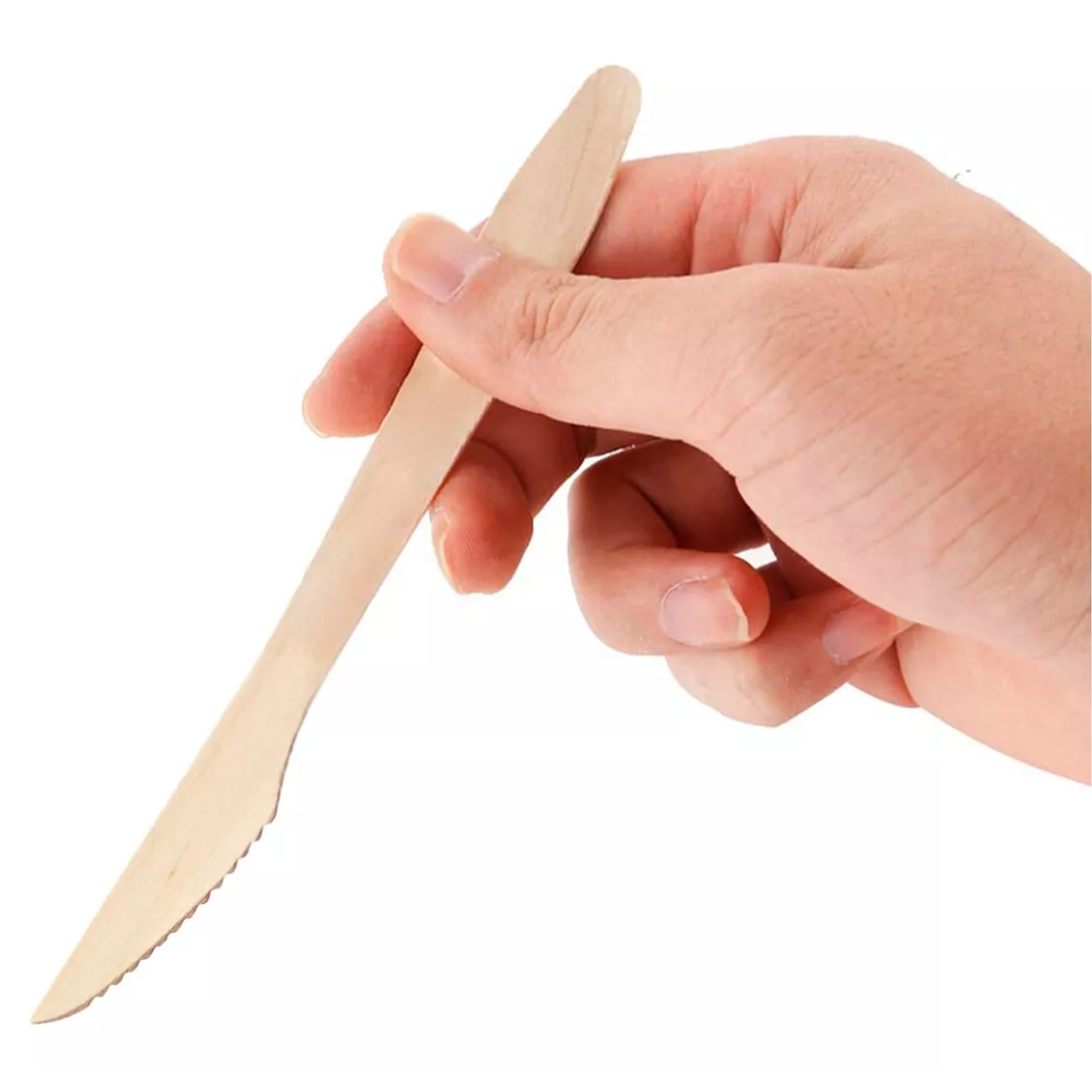 Cuchillos de Madera Biodegradables (100 unidades)  Insumitus® 3