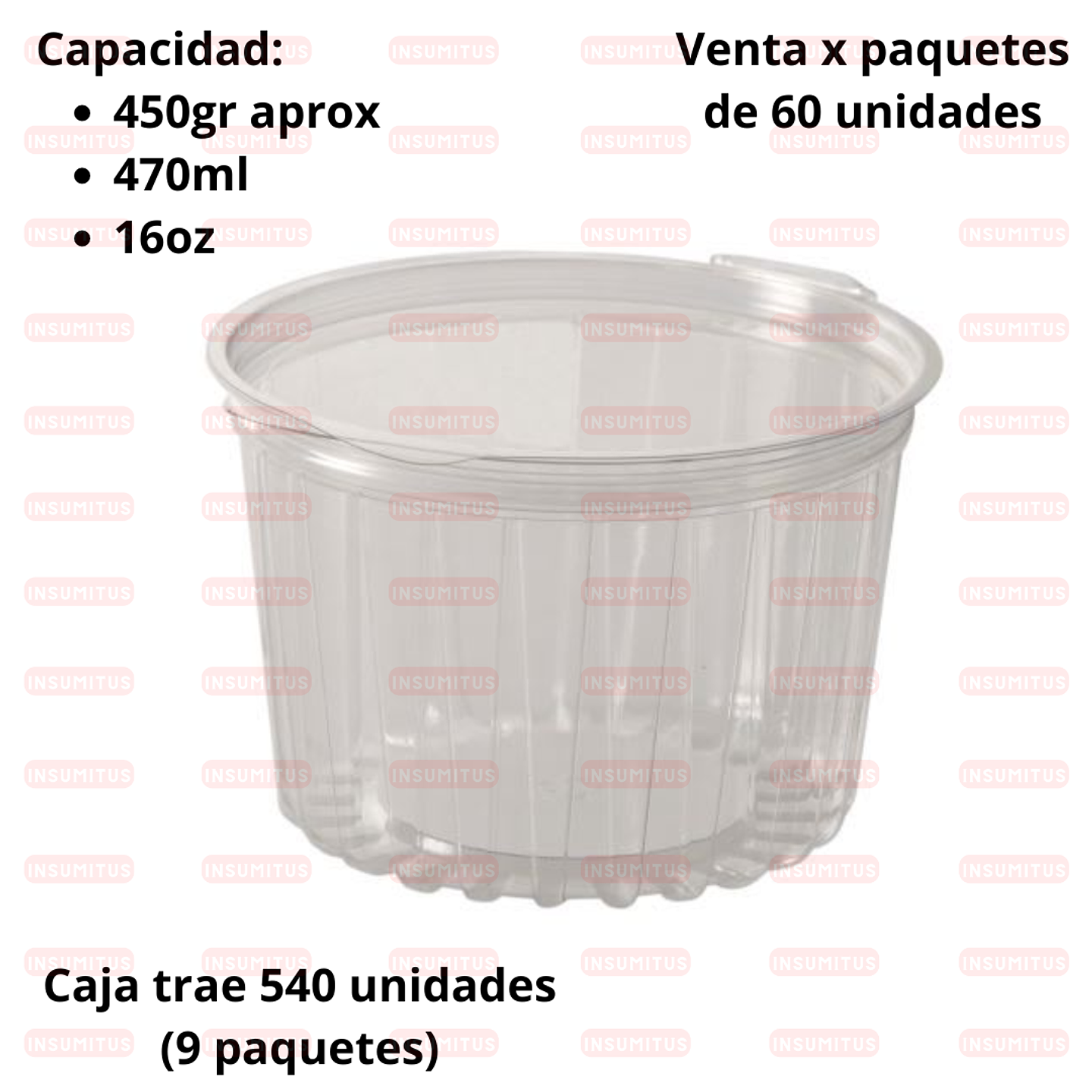 Pote Contenedor Bisagra (40-16 FL) (60 unidades) 2