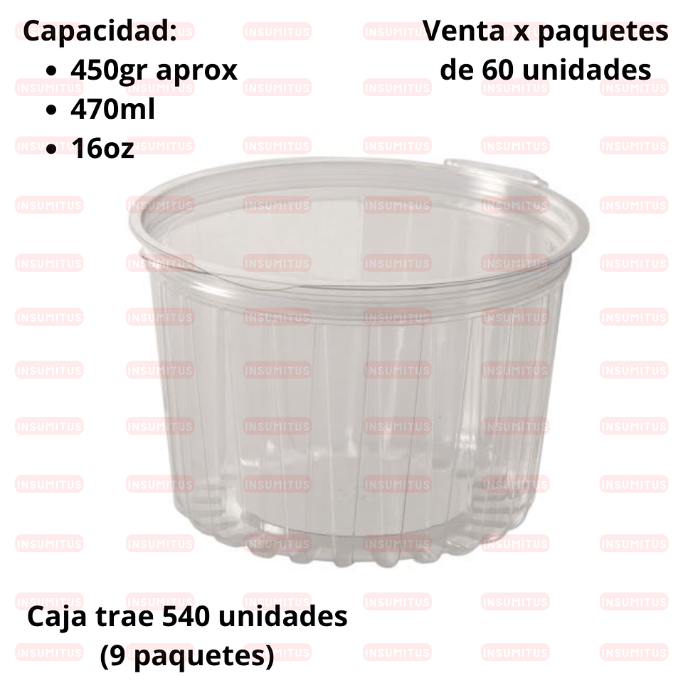 Pote Contenedor Bisagra (40-16 FL) (60 unidades) 2