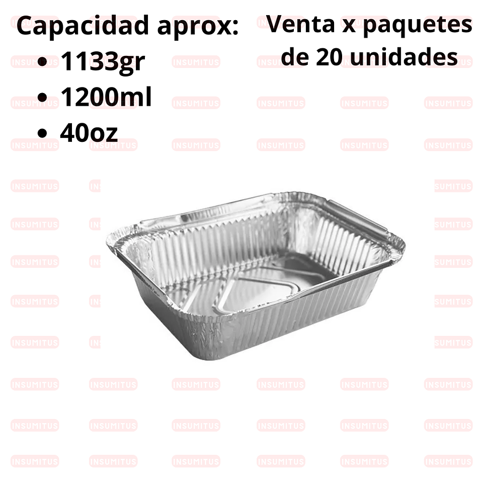 Envase de Aluminio C30 Tapa Carton (20 unidades) 2