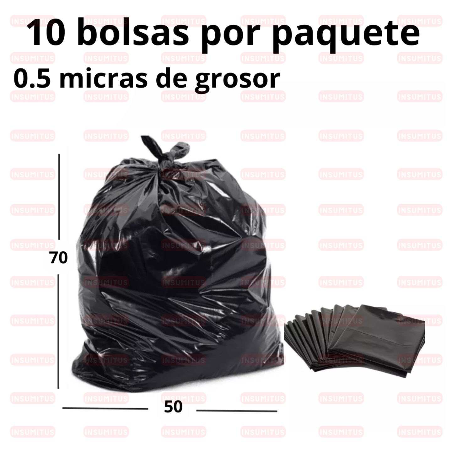 Bolsa de Basura Gruesas 50x70cm (10 bolsas) 3