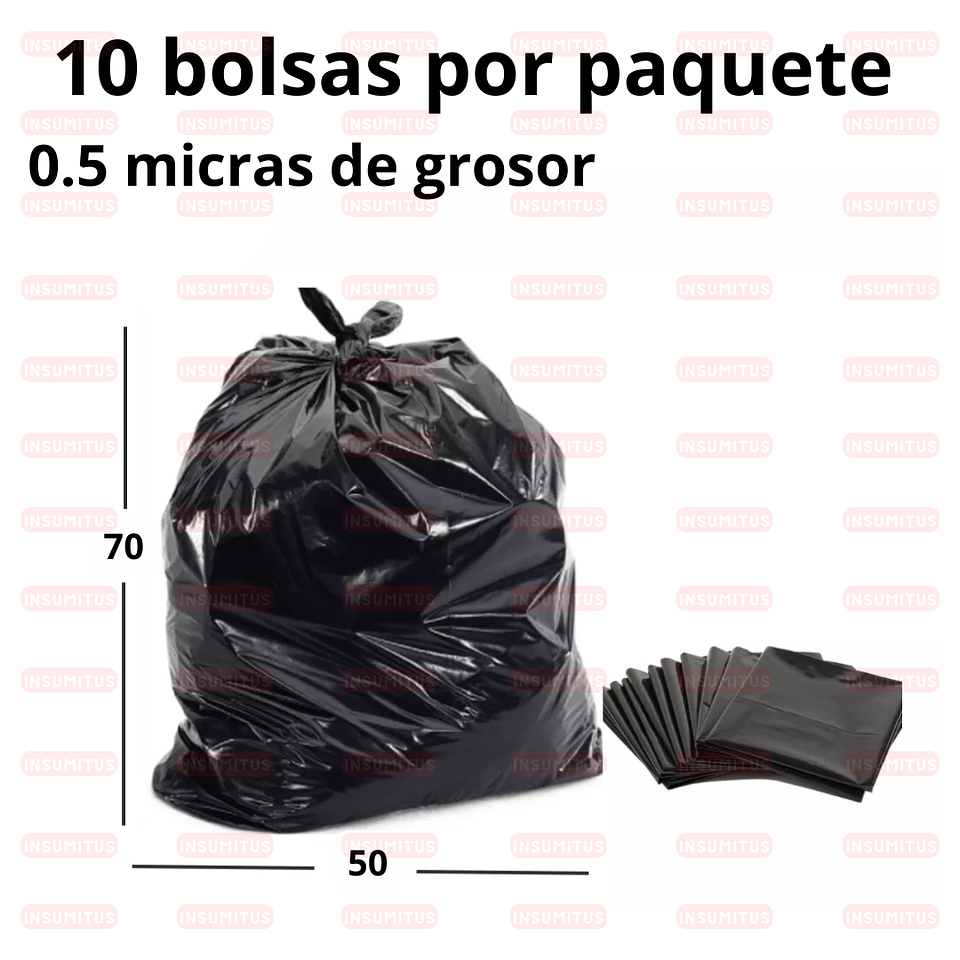 Bolsa de Basura Gruesas 50x70cm (10 bolsas) 3