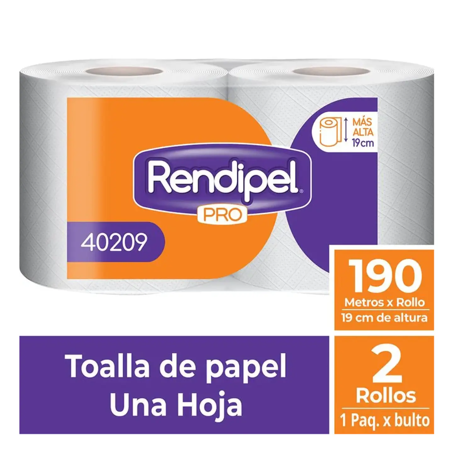 Toalla de Papel (2x190 metros) Rendipel 2